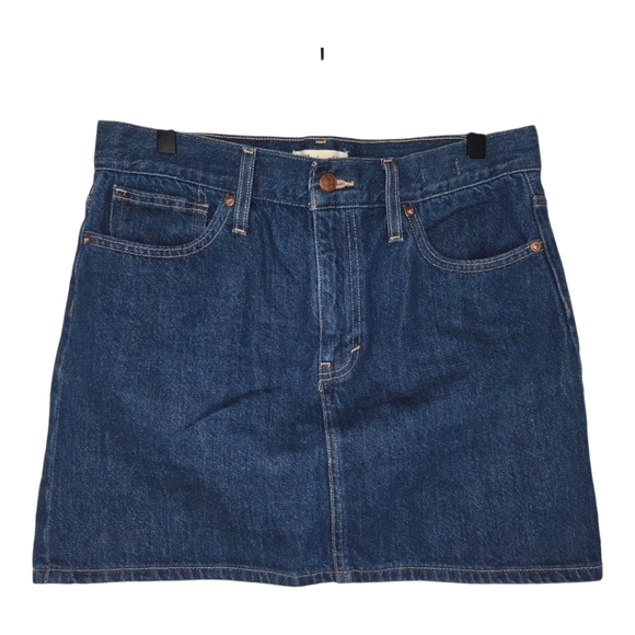 Madewell Dresses & Skirts - Madewell Womens Rigid Denim High Waist Straight Mini Jean Skirt Size 29